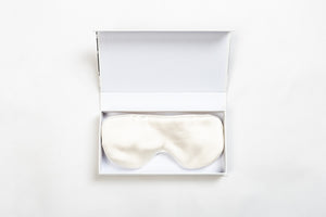 Mulberry Silk Sleep Mask: Pearl - Artem Luxe