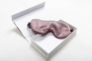 Mulberry Silk Sleep Mask Scottish Heather - Artem Luxe