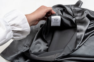 Oxford Mulberry Silk Pillowcase: Grey - Artem Luxe