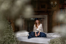 Load image into Gallery viewer, Mulberry Silk Sleep Set Midnight Blue - Oxford Pillowcase &amp; Mask - Artem Luxe